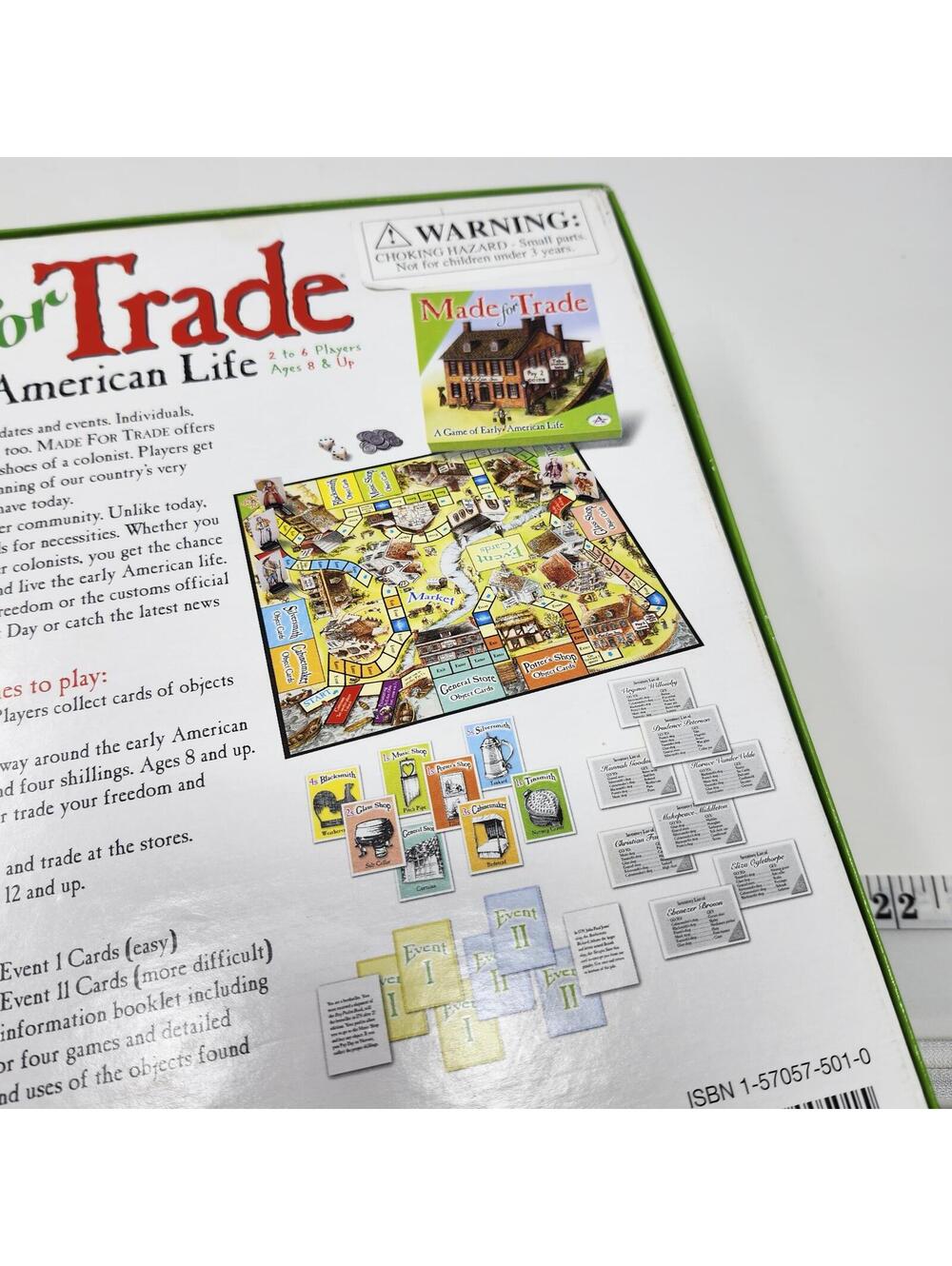 Made for Trade Early American Life Educational Board Game